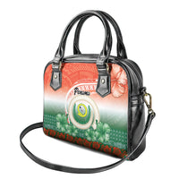 Penama Vanuatu Shoulder Handbag Hibiscus Sand Drawing with Pacific Pattern LT9 - Polynesian Pride