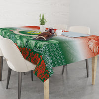 Penama Vanuatu Tablecloth Hibiscus Sand Drawing with Pacific Pattern LT9 - Polynesian Pride