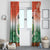 Penama Vanuatu Window Curtain Hibiscus Sand Drawing with Pacific Pattern