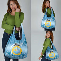 Sanma Vanuatu Grocery Bag Hibiscus Sand Drawing with Pacific Pattern LT9 - Polynesian Pride