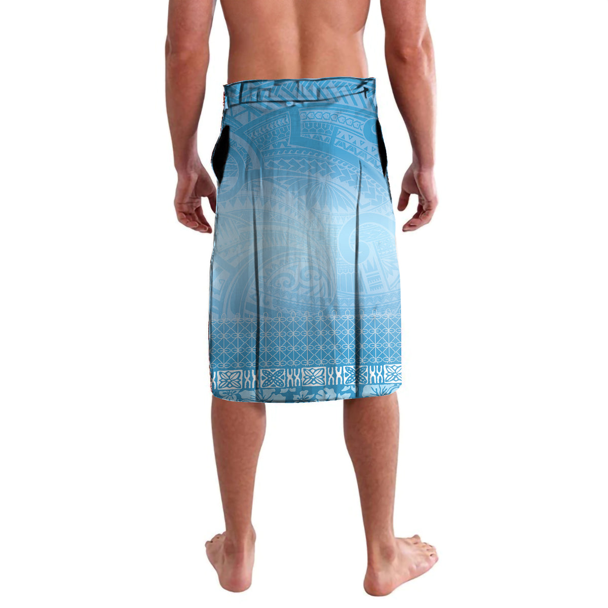 Sanma Vanuatu Lavalava Hibiscus Sand Drawing with Pacific Pattern LT9 - Polynesian Pride