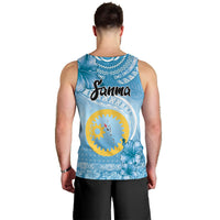 Sanma Vanuatu Men Tank Top Hibiscus Sand Drawing with Pacific Pattern LT9 - Polynesian Pride