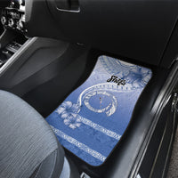 Shefa Vanuatu Car Mats Hibiscus Sand Drawing with Pacific Pattern LT9 - Polynesian Pride