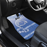 Shefa Vanuatu Car Mats Hibiscus Sand Drawing with Pacific Pattern LT9 - Polynesian Pride