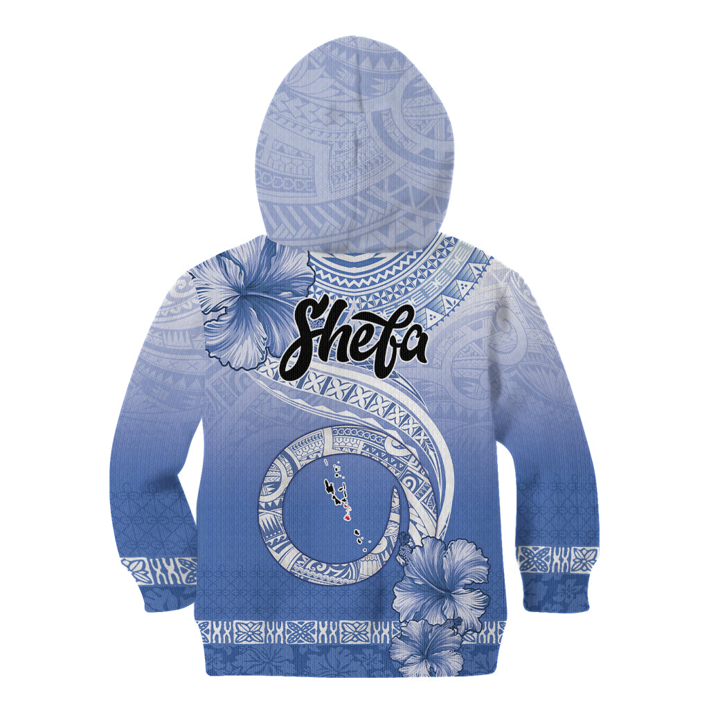 Shefa Vanuatu Kid Hoodie Hibiscus Sand Drawing with Pacific Pattern LT9 - Polynesian Pride