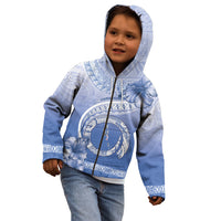 Shefa Vanuatu Kid Hoodie Hibiscus Sand Drawing with Pacific Pattern LT9 - Polynesian Pride