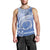 Shefa Vanuatu Men Tank Top Hibiscus Sand Drawing with Pacific Pattern