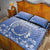 Shefa Vanuatu Quilt Bed Set Hibiscus Sand Drawing with Pacific Pattern