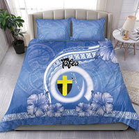 Tafea Vanuatu Bedding Set Hibiscus Sand Drawing with Pacific Pattern LT9 - Polynesian Pride