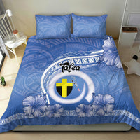 Tafea Vanuatu Bedding Set Hibiscus Sand Drawing with Pacific Pattern LT9 - Polynesian Pride