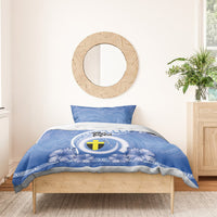 Tafea Vanuatu Bedding Set Hibiscus Sand Drawing with Pacific Pattern LT9 - Polynesian Pride