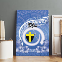 Tafea Vanuatu Canvas Wall Art Hibiscus Sand Drawing with Pacific Pattern LT9 - Polynesian Pride