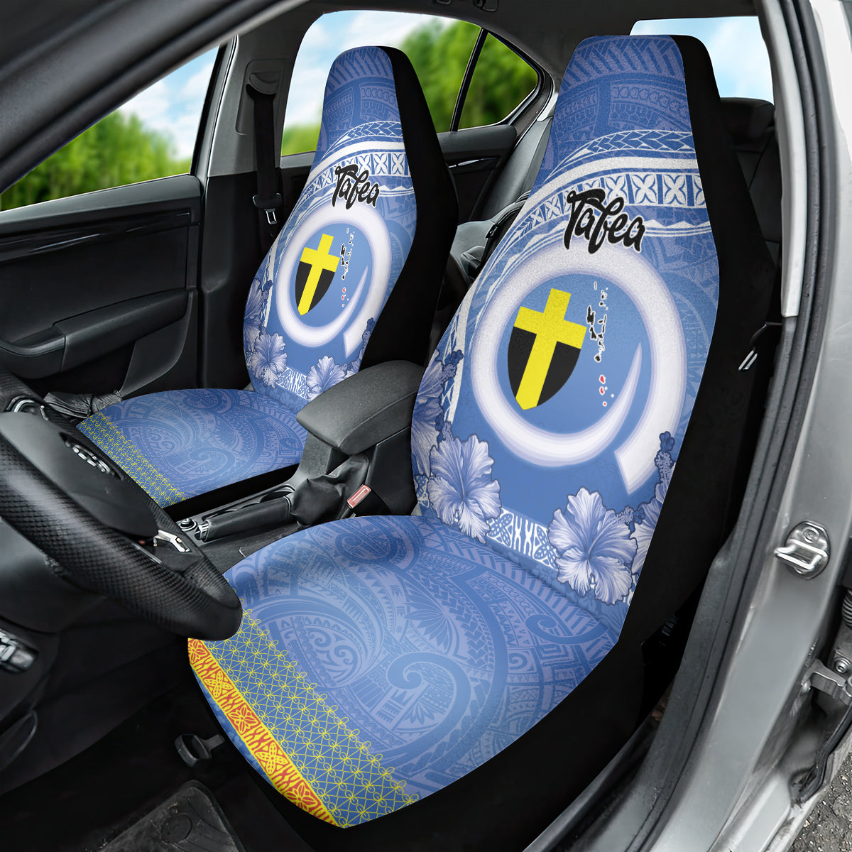 Tafea Vanuatu Car Seat Cover Hibiscus Sand Drawing with Pacific Pattern LT9 - Polynesian Pride