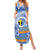 Tafea Vanuatu Family Matching Summer Maxi Dress and Hawaiian Shirt Hibiscus Sand Drawing with Pacific Pattern