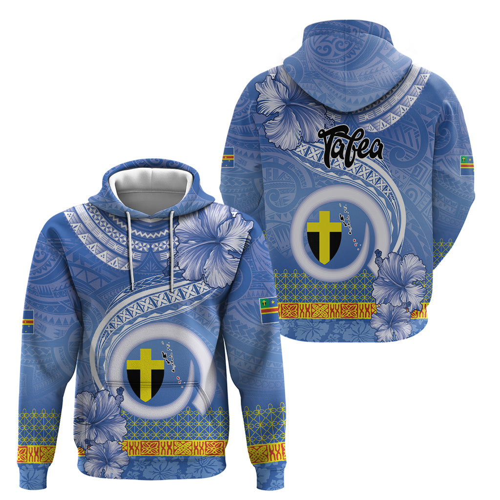 Tafea Vanuatu Hoodie Hibiscus Sand Drawing with Pacific Pattern LT9 - Polynesian Pride