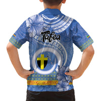 Tafea Vanuatu Kid Hawaiian Shirt Hibiscus Sand Drawing with Pacific Pattern LT9 - Polynesian Pride