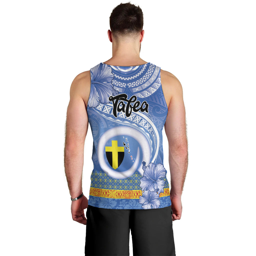 Tafea Vanuatu Men Tank Top Hibiscus Sand Drawing with Pacific Pattern LT9 - Polynesian Pride