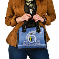 Tafea Vanuatu Shoulder Handbag Hibiscus Sand Drawing with Pacific Pattern LT9 - Polynesian Pride