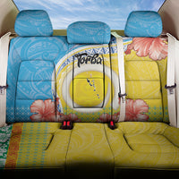 Torba Vanuatu Back Car Seat Cover Hibiscus Sand Drawing with Pacific Pattern LT9 One Size Green Gold - Polynesian Pride