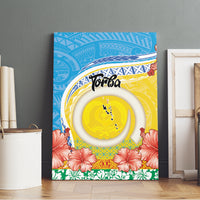 Torba Vanuatu Canvas Wall Art Hibiscus Sand Drawing with Pacific Pattern LT9 - Polynesian Pride