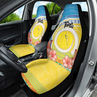 Torba Vanuatu Car Seat Cover Hibiscus Sand Drawing with Pacific Pattern LT9 - Polynesian Pride