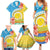 Torba Vanuatu Family Matching Summer Maxi Dress and Hawaiian Shirt Hibiscus Sand Drawing with Pacific Pattern