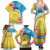 Torba Vanuatu Family Matching Summer Maxi Dress and Hawaiian Shirt Hibiscus Sand Drawing with Pacific Pattern