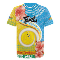 Torba Vanuatu Rugby Jersey Hibiscus Sand Drawing with Pacific Pattern LT9 - Polynesian Pride