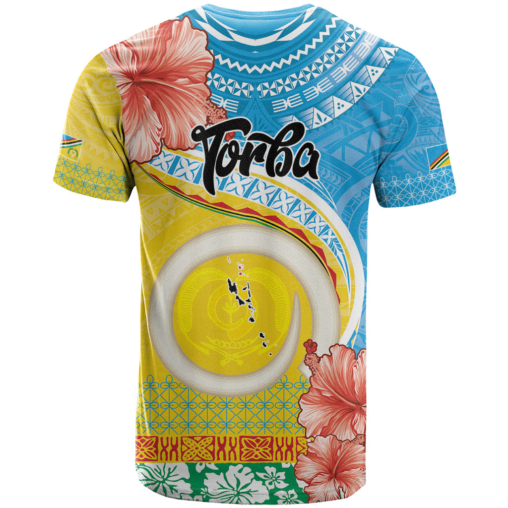 Torba Vanuatu T Shirt Hibiscus Sand Drawing with Pacific Pattern LT9 - Polynesian Pride