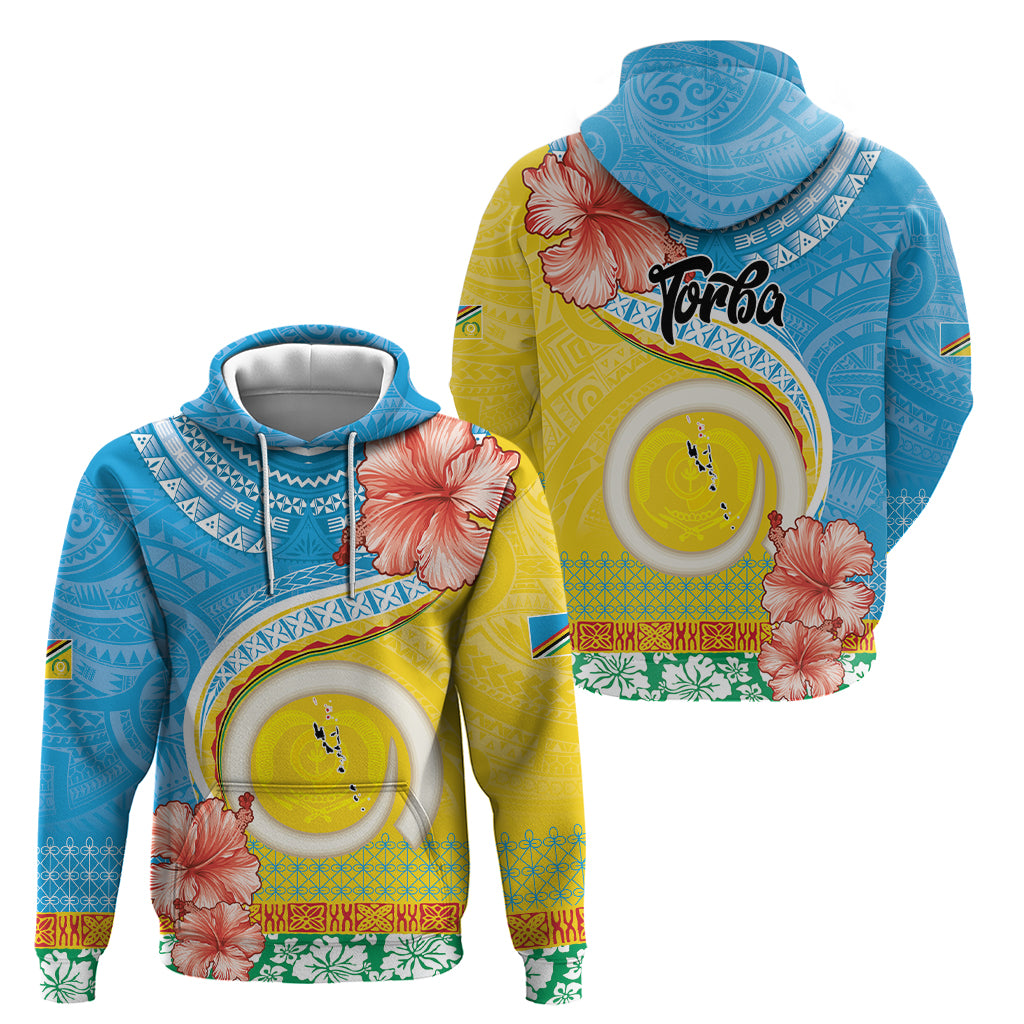 Torba Vanuatu Zip Hoodie Hibiscus Sand Drawing with Pacific Pattern LT9 - Polynesian Pride