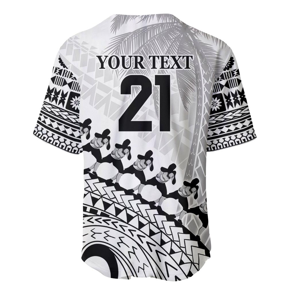 Custom Fiji Rugby Cibi Dance Baseball Jersey Create History World Cup Sevens LT9 - Polynesian Pride