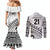 Custom Fiji Rugby Cibi Dance Couples Matching Mermaid Dress and Long Sleeve Button Shirt Create History World Cup Sevens