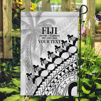 Custom Fiji Rugby Cibi Dance Garden Flag Create History World Cup Sevens LT9 Garden Flag White - Polynesian Pride