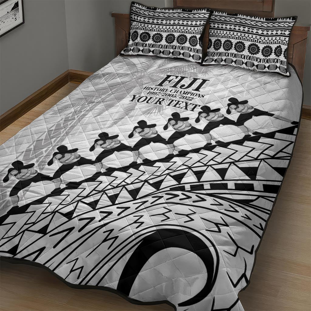 Custom Fiji Rugby Cibi Dance Quilt Bed Set Create History World Cup Sevens LT9 - Polynesian Pride