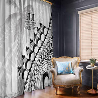 Custom Fiji Rugby Cibi Dance Window Curtain Create History World Cup Sevens LT9 - Polynesian Pride