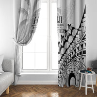 Custom Fiji Rugby Cibi Dance Window Curtain Create History World Cup Sevens LT9 - Polynesian Pride