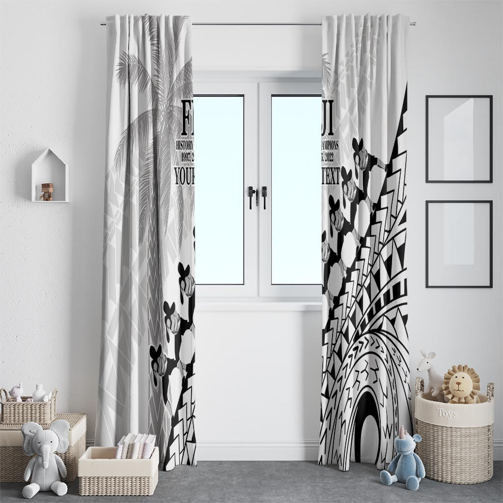 Custom Fiji Rugby Cibi Dance Window Curtain Create History World Cup Sevens LT9 - Polynesian Pride
