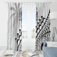 Custom Fiji Rugby Cibi Dance Window Curtain Create History World Cup Sevens LT9 - Polynesian Pride