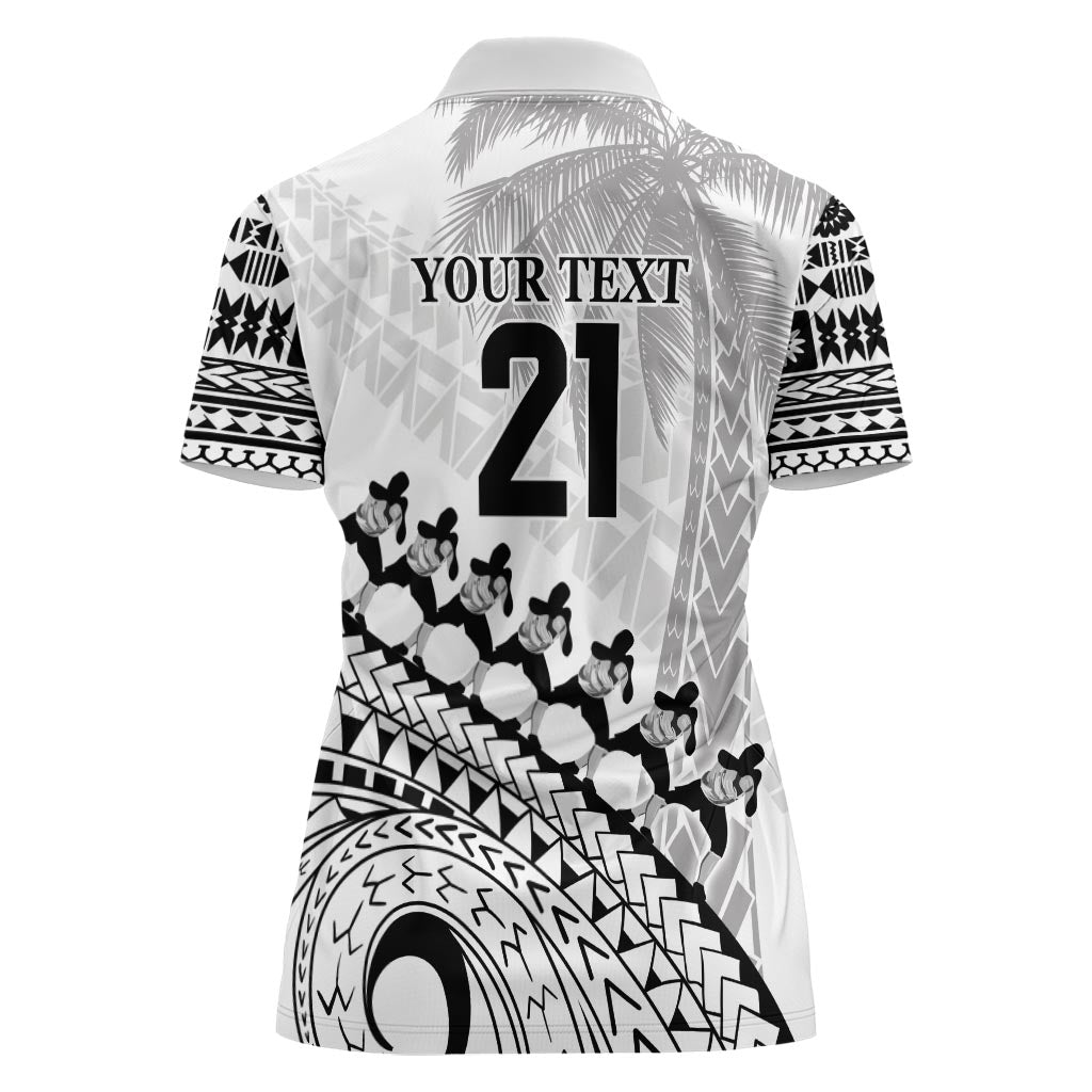 Custom Fiji Rugby Cibi Dance Women Polo Shirt Create History World Cup Sevens LT9 - Polynesian Pride
