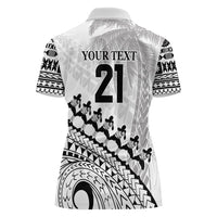 Custom Fiji Rugby Cibi Dance Women Polo Shirt Create History World Cup Sevens LT9 - Polynesian Pride