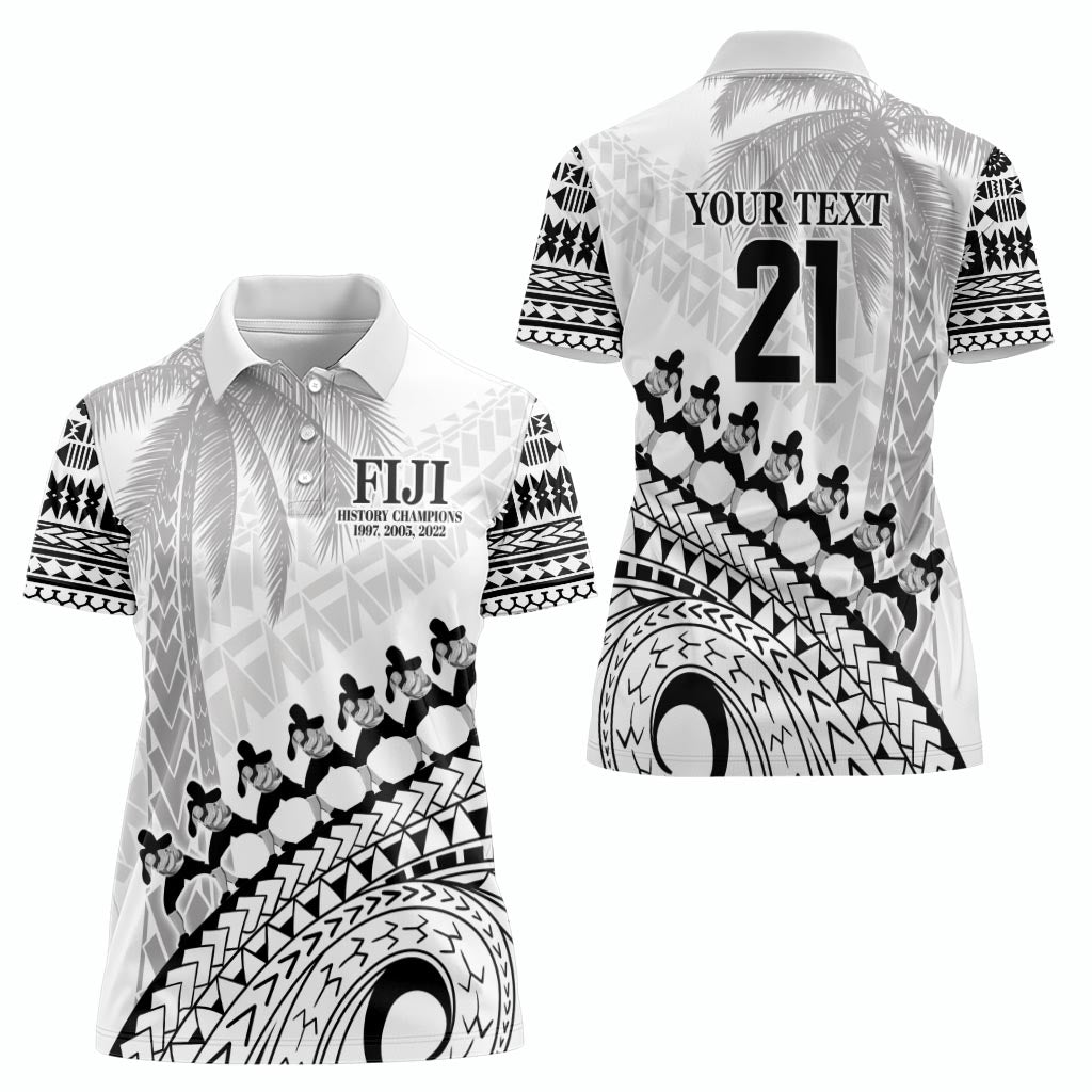 Custom Fiji Rugby Cibi Dance Women Polo Shirt Create History World Cup Sevens LT9 - Polynesian Pride