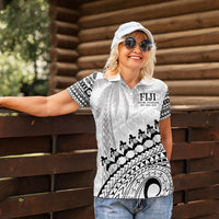Custom Fiji Rugby Cibi Dance Women Polo Shirt Create History World Cup Sevens LT9 - Polynesian Pride