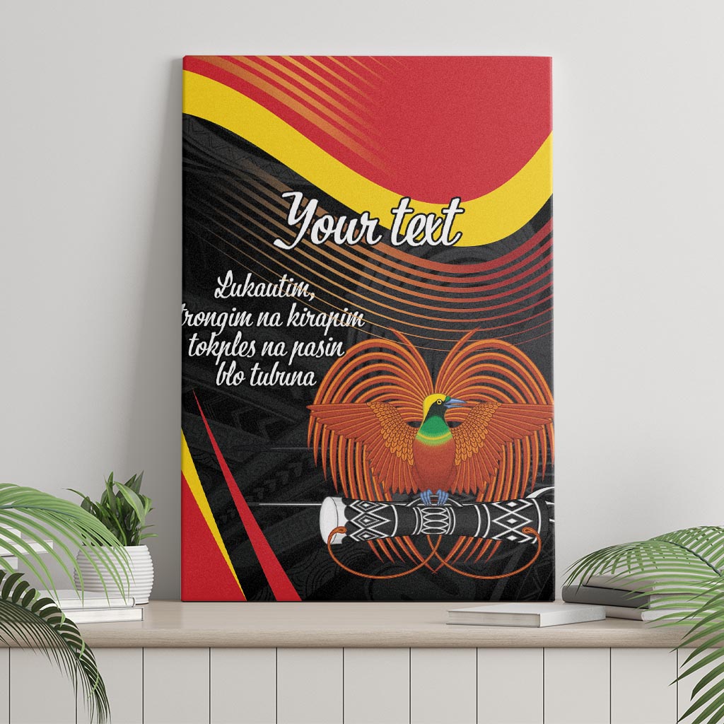 Personalised Papua Niugini Tok Pisin Wik Canvas Wall Art LT9 - Polynesian Pride
