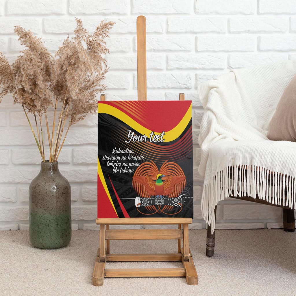 Personalised Papua Niugini Tok Pisin Wik Canvas Wall Art LT9 - Polynesian Pride