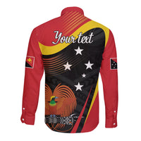 Personalised Papua Niugini Tok Pisin Wik Long Sleeve Button Shirt LT9 - Polynesian Pride