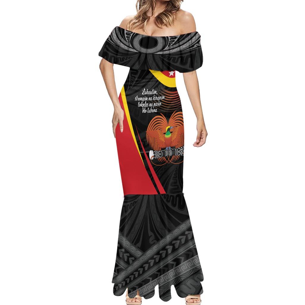 Personalised Papua Niugini Tok Pisin Wik Mermaid Dress LT9 - Polynesian Pride
