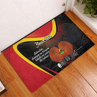 Personalised Papua Niugini Tok Pisin Wik Rubber Doormat LT9 - Polynesian Pride