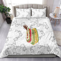 Hawaii Lei Kamehameha Bedding Set Ke'oke'o Seamless Pattern Hibiscus Flower LT9 - Polynesian Pride