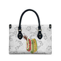 Hawaii Lei Kamehameha Leather Bag Ke'oke'o Seamless Pattern Hibiscus Flower LT9 - Polynesian Pride