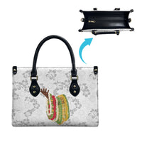 Hawaii Lei Kamehameha Leather Bag Ke'oke'o Seamless Pattern Hibiscus Flower LT9 - Polynesian Pride
